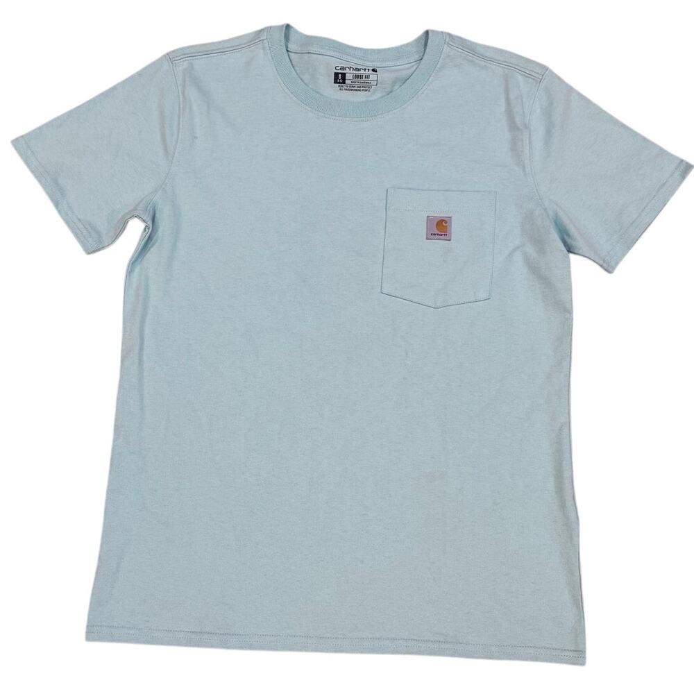 Carhartt K87-W Workwear Pocket Tee Mint Green Small